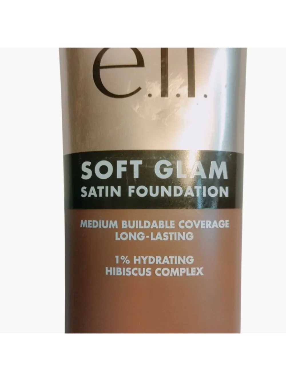 Elf Soft Glam Satin Foundation Rich Cool 4C Tan Medium Coverage Hydrating Vegan